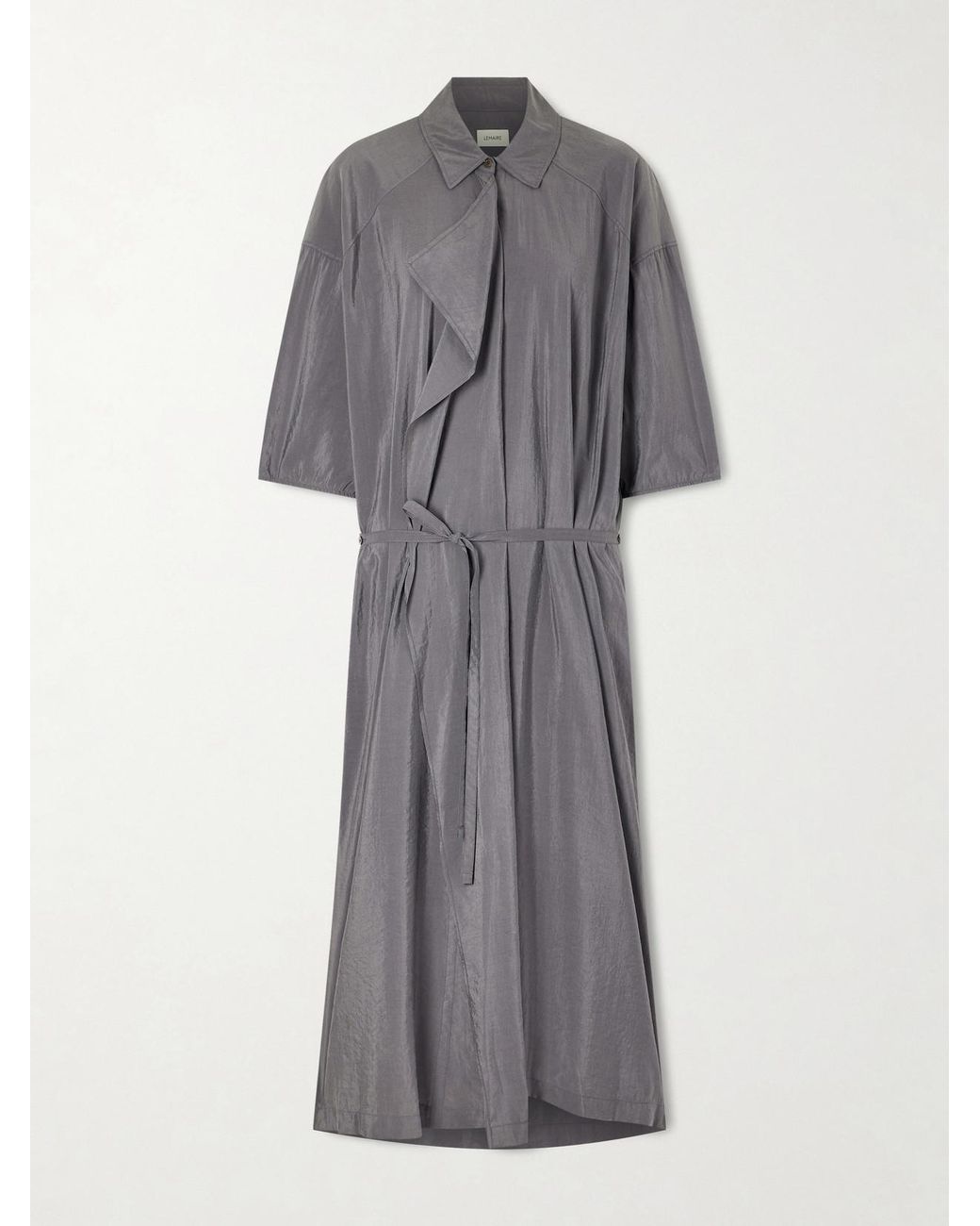 Silk-blend Shirt Dress