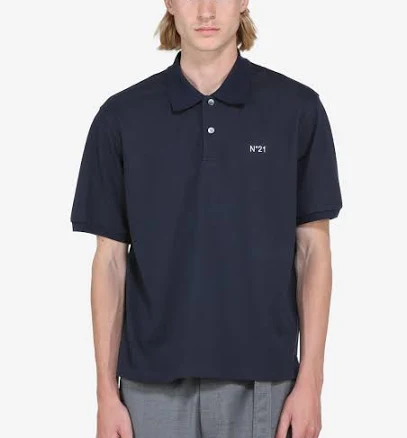 N21 Short-Sleeved Polo Shirt with Logo