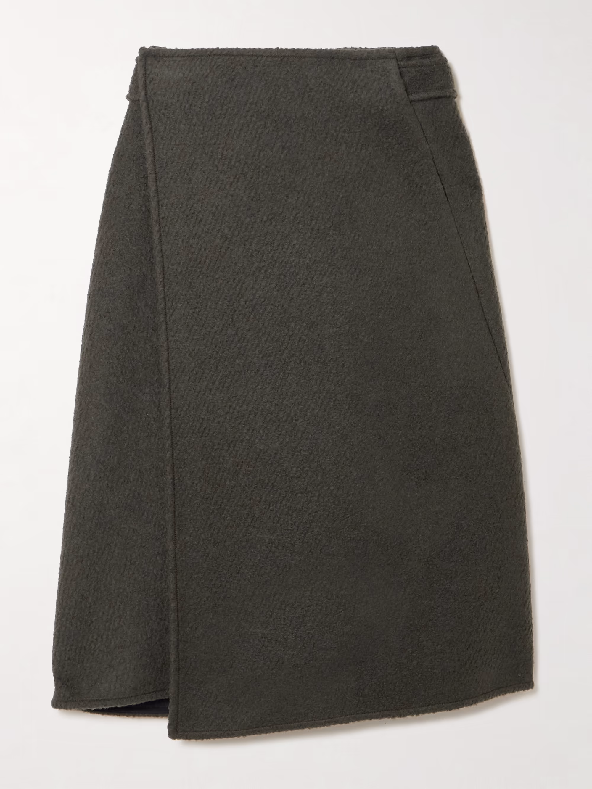 Wool Blend Chain Detail Skirt