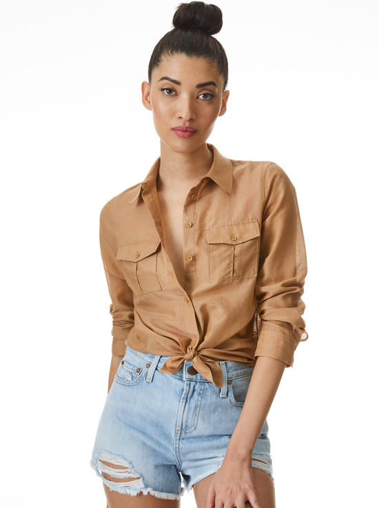 Willa Cargo Pocket Top