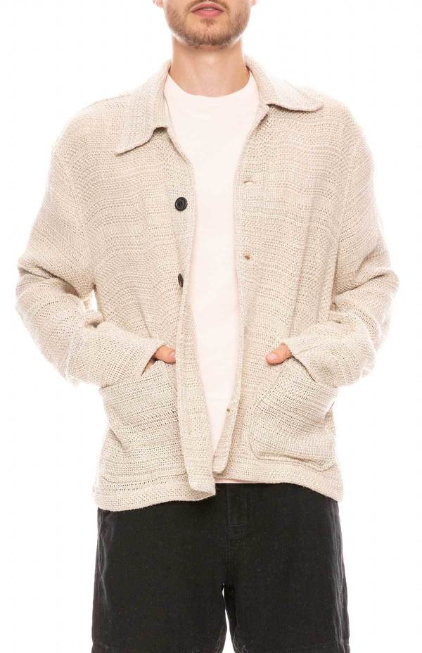 Our Legacy Coach Shirt - Beige Sack Weave