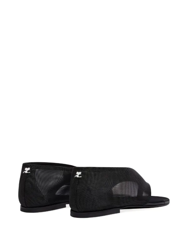 Mesh Ruffle Sandals