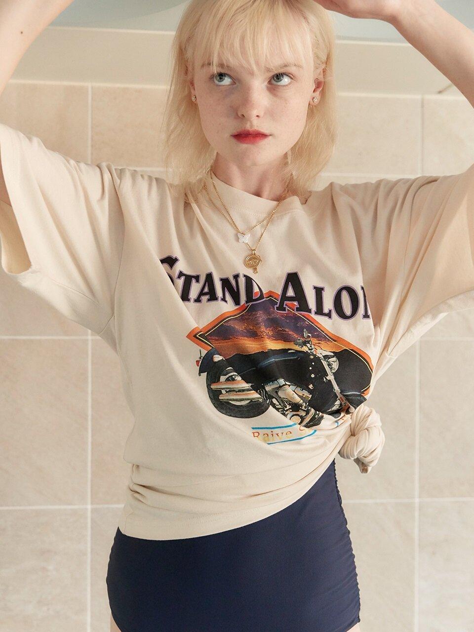 Motorcycle Print Big Tee