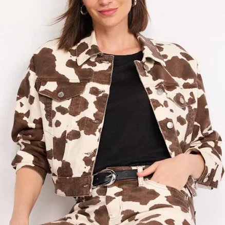 Daze Women's Del Mar Spotted Denim Jacket