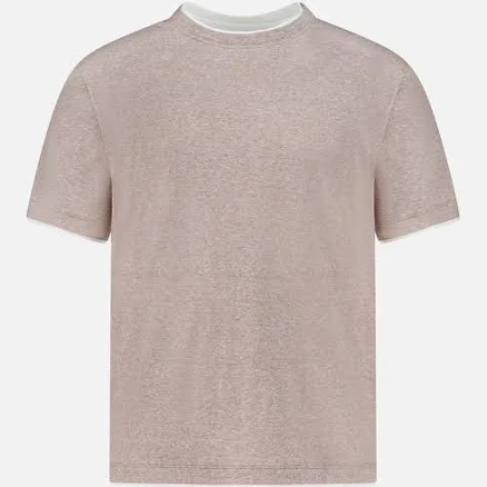 Men's Linen Cotton Double Layered T-shirt | A.K. Rikk's L