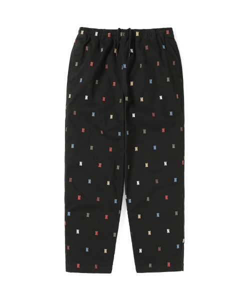 Embroidered Easy Pants