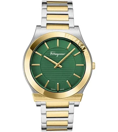 Ferragamo Men's Gancini Two-Tone Bracelet Watch SF4L00925-TTE-OS