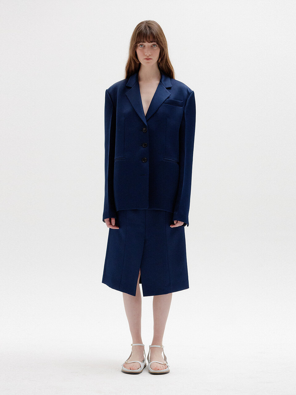 SAVA Single Breasted Blazer (Navy)