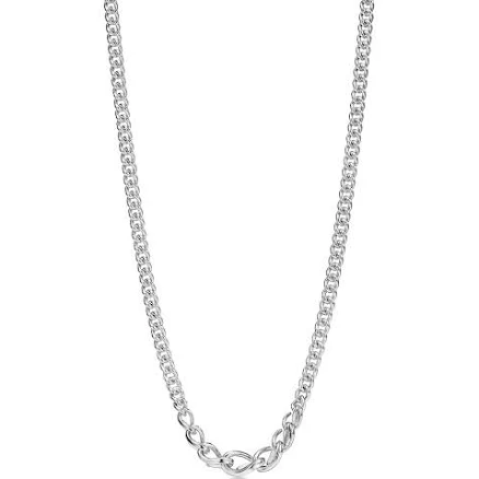 Tiffany Forge Graduated Link Necklace in High-Polished Sterling Silver