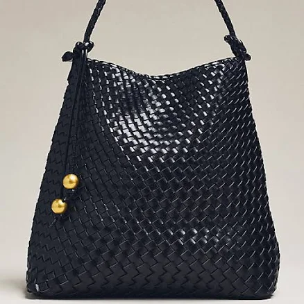 Anthropologie Calla Oversized Woven Bucket Bag