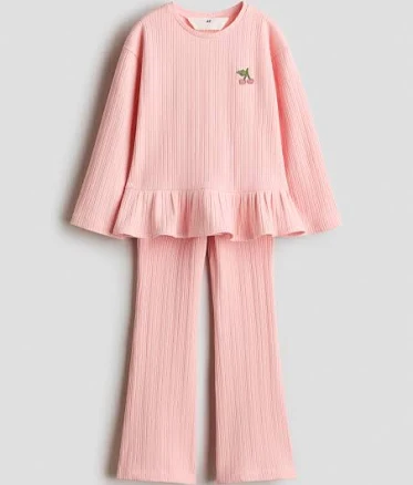 H&M Girls 2-Piece Ribbed Set