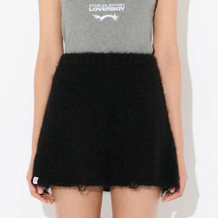 Charles Jeffrey Loverboy Knitted Mini Skirt