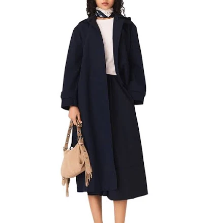 Maje Women's Detachable-Hood Trench Coat