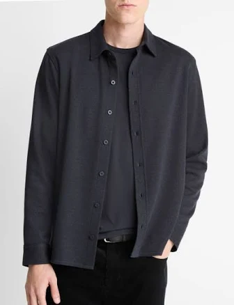 Vince Men's Herringbone Classic Fit Cotton-Blend Shirt