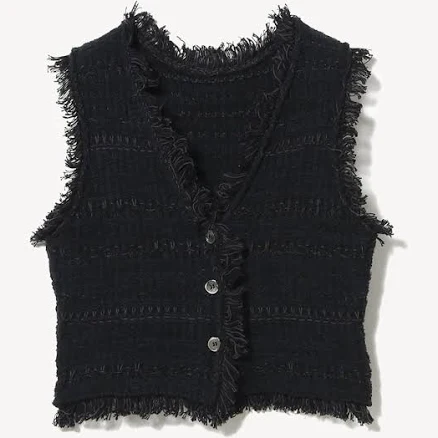 Knit Tweed Vest