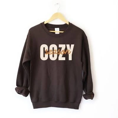 Simply Sage Market Cozy Season Layered Cursive Graphic Sweatshirt