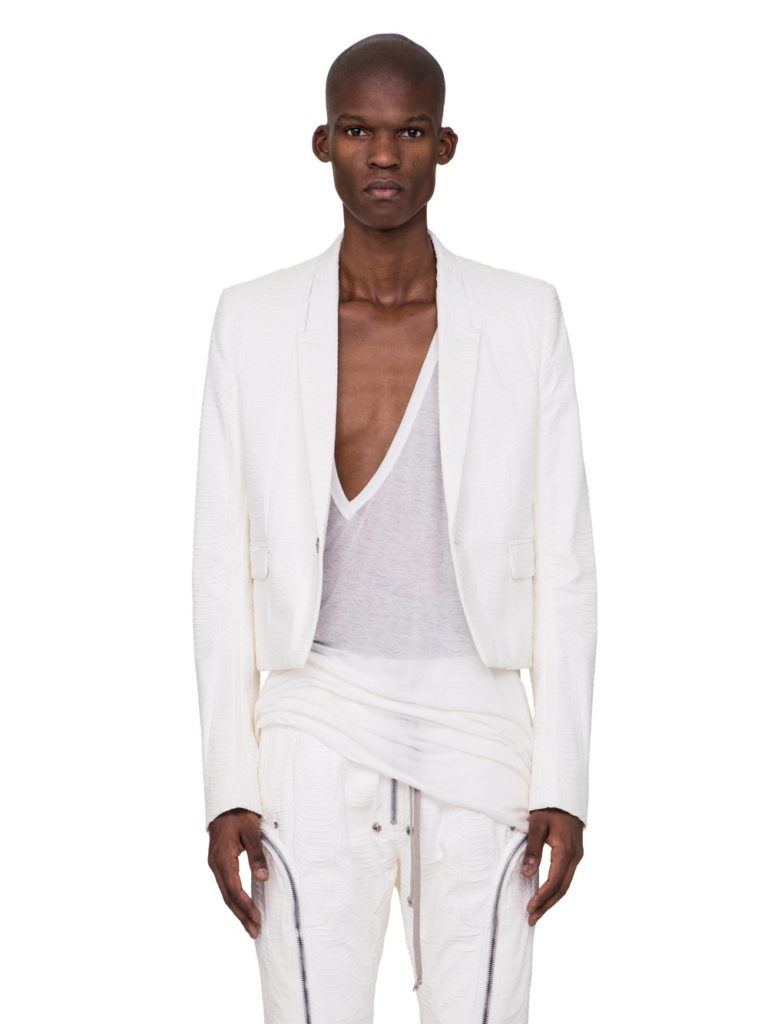 Lacquered-effect Tailored Blazer
