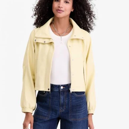 On 34th Women's Cropped Faux-Leather Jacket