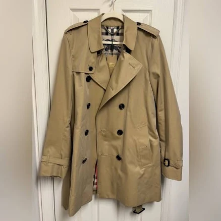 Burberry Men's Kensington Mid-Length Trench Coat