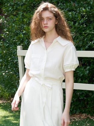 Volume Sleeve Blouse