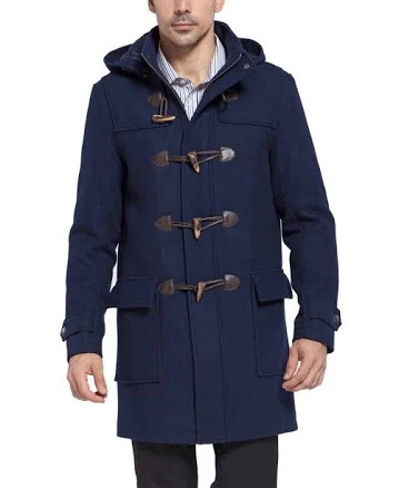 BGSD Men's Benjamin Wool Blend Duffle Coat