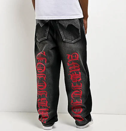 Ninth Hall Ambush Locked Rhinestone Jeans