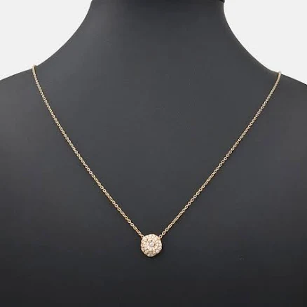 Christian Dior 18k Rose Gold Diamond Rose Dior Couture Necklace