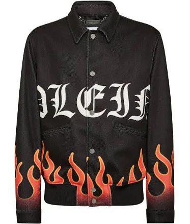 Philipp Plein Collared Bomber Flame