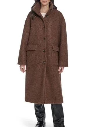 Levi's Women's Bouclé Longline Cocoon Car Coat