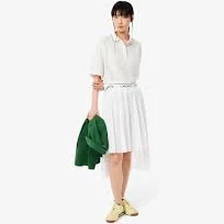 Women's Asymmetric Pleated Midi Skirt