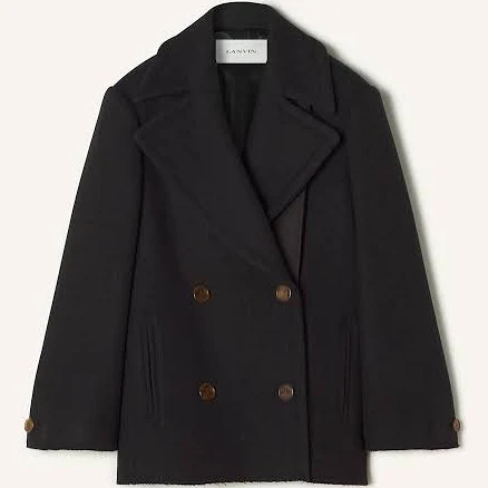 Lanvin Women's Wool Double-Breasted Pea Coat