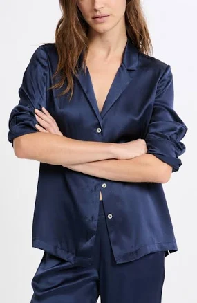 Etam Washable Silk Pajama Shirt