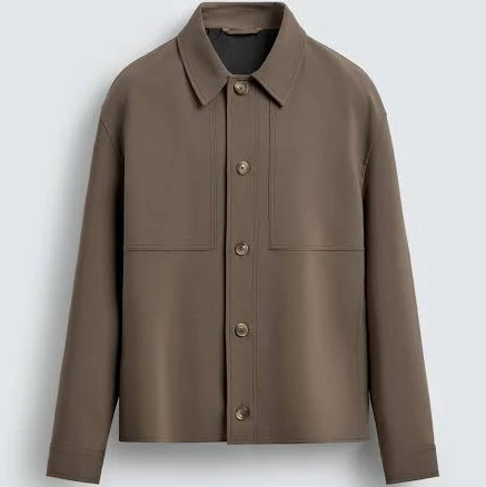 Zara Men's Boxy Fit Overshirt