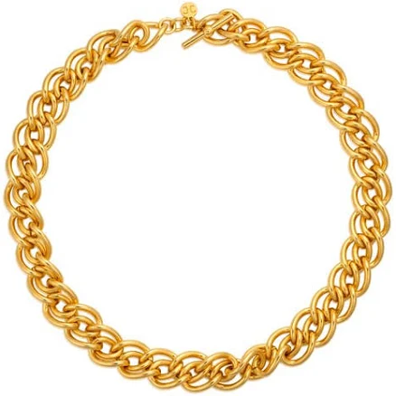 Christina Capo 14K Gold Braided Chain Necklace