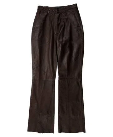 Prada Vintage Wide Leg Pants in Brown, Women's US4, IT40 | S