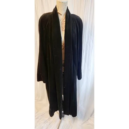 Vintage 80's JS Collection Velvet Swing Coat