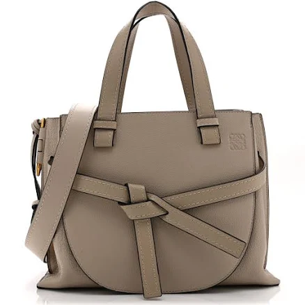 Loewe Calfskin Mini Gate Tote Light Oat