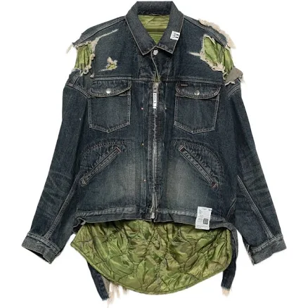 Mihara Yasuhiro Men's Layered Denim Jacket