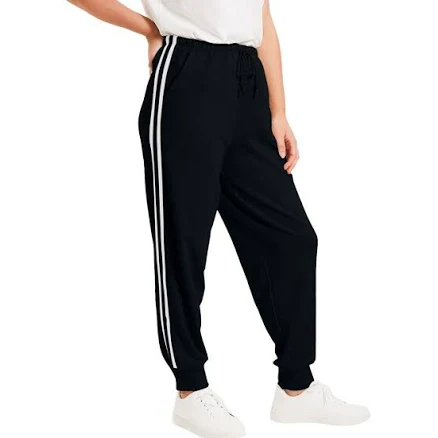June + Vie French Terry Jogger in Black at Nordstrom, Size 16