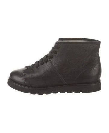 Vivienne Westwood Leather Lace-Up Boots in Black, Women's IT 41 | 11