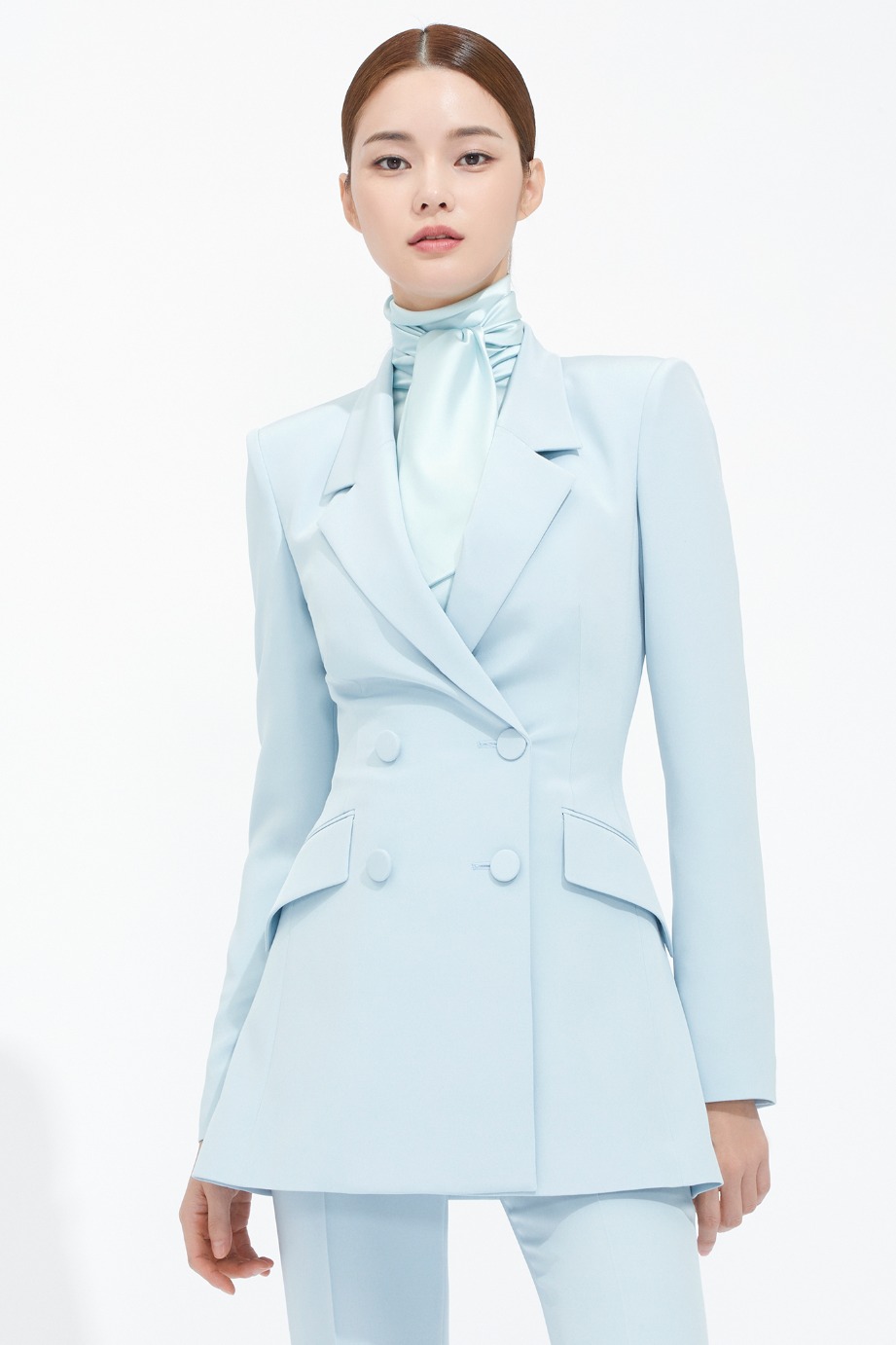 Silk Double Long Jacket