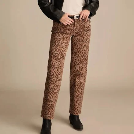 Lucky Brand Women's Low Rise Animal Print Stretch Jeans