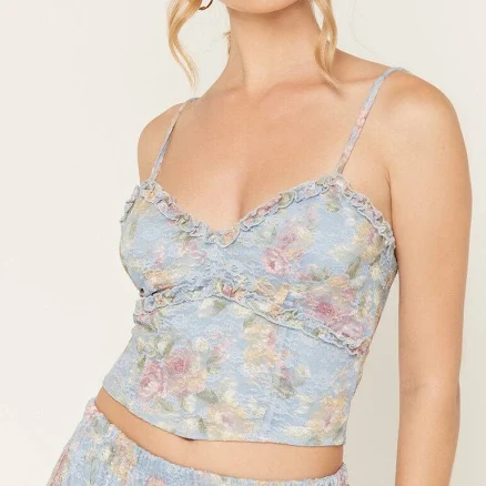 Originality Women's Lace Corset Tank