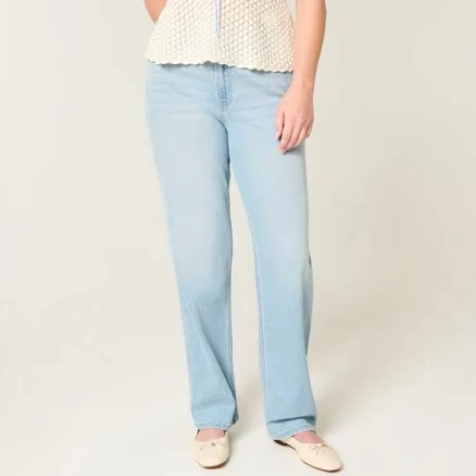 Hollister Women's High-Rise Straight Jeans