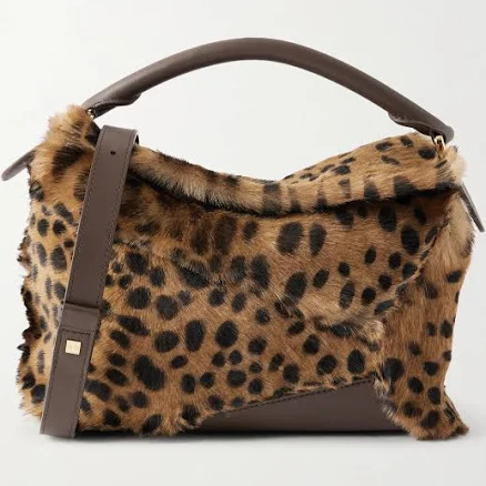 Loewe Puzzle Edge Shearling Bag