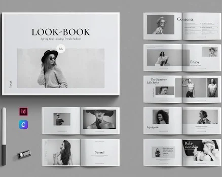 Editorial Look-Book Template by E-Type | Creative Market