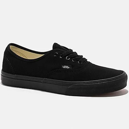 Vans Authentic Black Canvas Skate Shoes