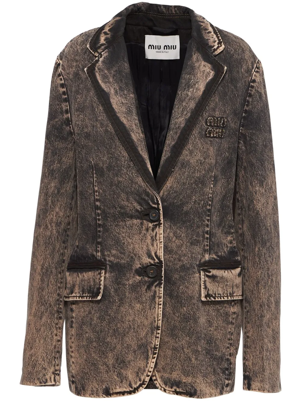 Stonewashed Denim Blazer
