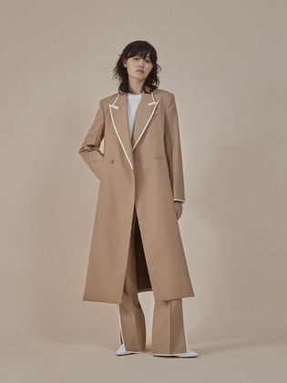 Side-slit Flared Trousers