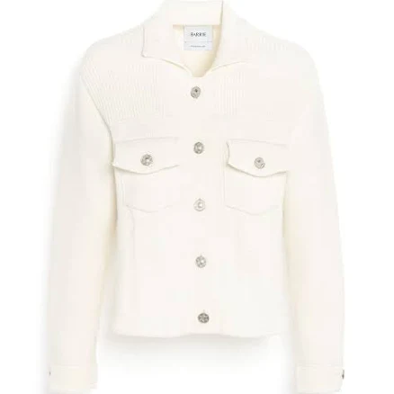 Women Barrie Denim Cashmere and Cotton Jacket